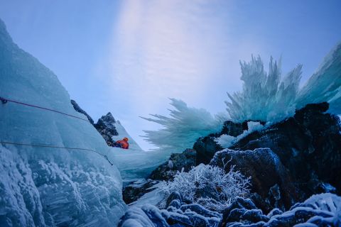 Abisko: arrampicata su ghiaccio per tutti i livelli con guida certificata