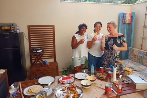 Athènes : Cours de cuisine grecque Souvlaki Pita Gyros avec un local