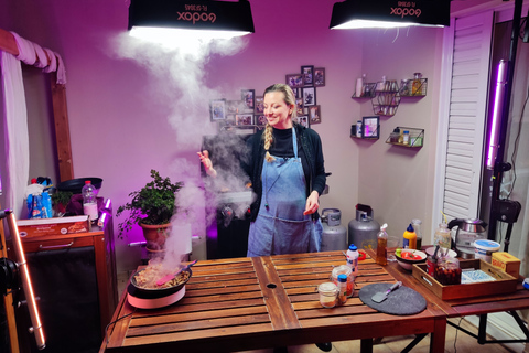 Athènes : Cours de cuisine grecque Souvlaki Pita Gyros avec un local