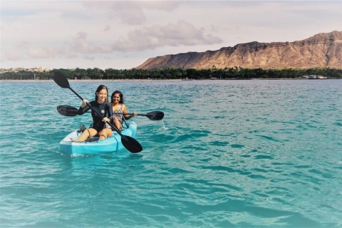 Honolulu: wycieczka kajakiem z przewodnikiem i nurkowanie z żółwiami morskimi