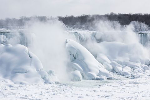 Niagarafallen, USA: guidad tur i State Park på vintern
