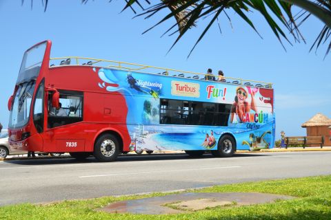 Cancun : Visite guidée en bus Hop-On-Hop-Off