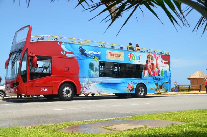 Cancun: Wycieczka autobusem Hop-On-Hop-Off Sightseeing Bus Tour