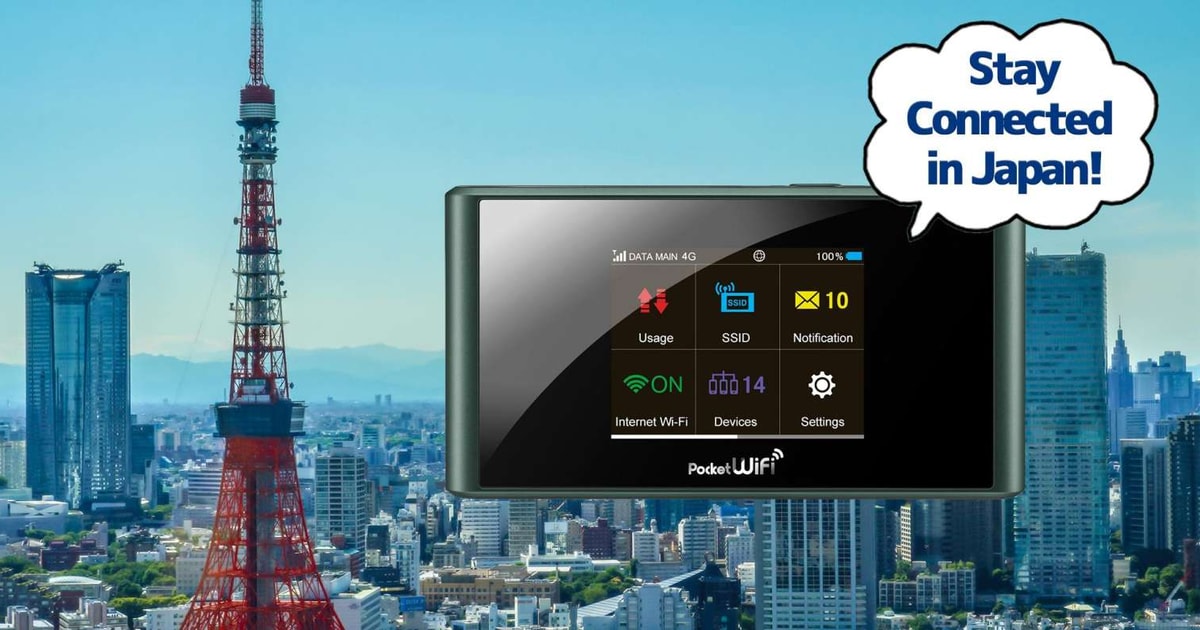 Japan Pocket WiFi Router Kollektion im Narita Terminal 2 GetYourGuide