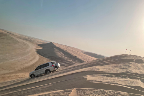 Safári no deserto, manobras radicais nas dunas, passeio de camelo, sand boarding, pôr do sol