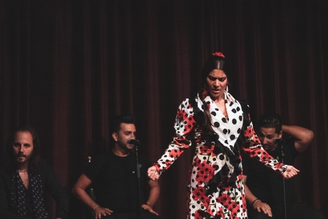 Barcelona: Flamenco Show at Palau Dalmases PALAU DALMASES ZONE A - Middle Rows - Drink Included