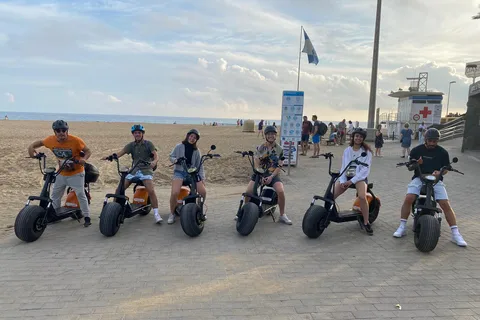 Maspalomas : visite guidée en hélicoptère biplace et scooter électrique