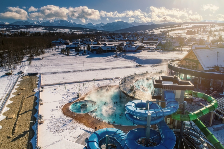 From Kraków: Tatra Mountans Ski Trip and Thermal Baths Visit Trip without Equipment and Instructor