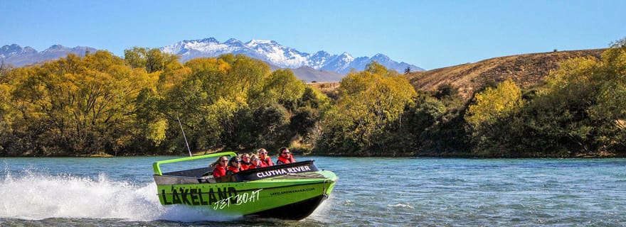 Wanaka : Tour en bateau à réaction sur la rivière Clutha