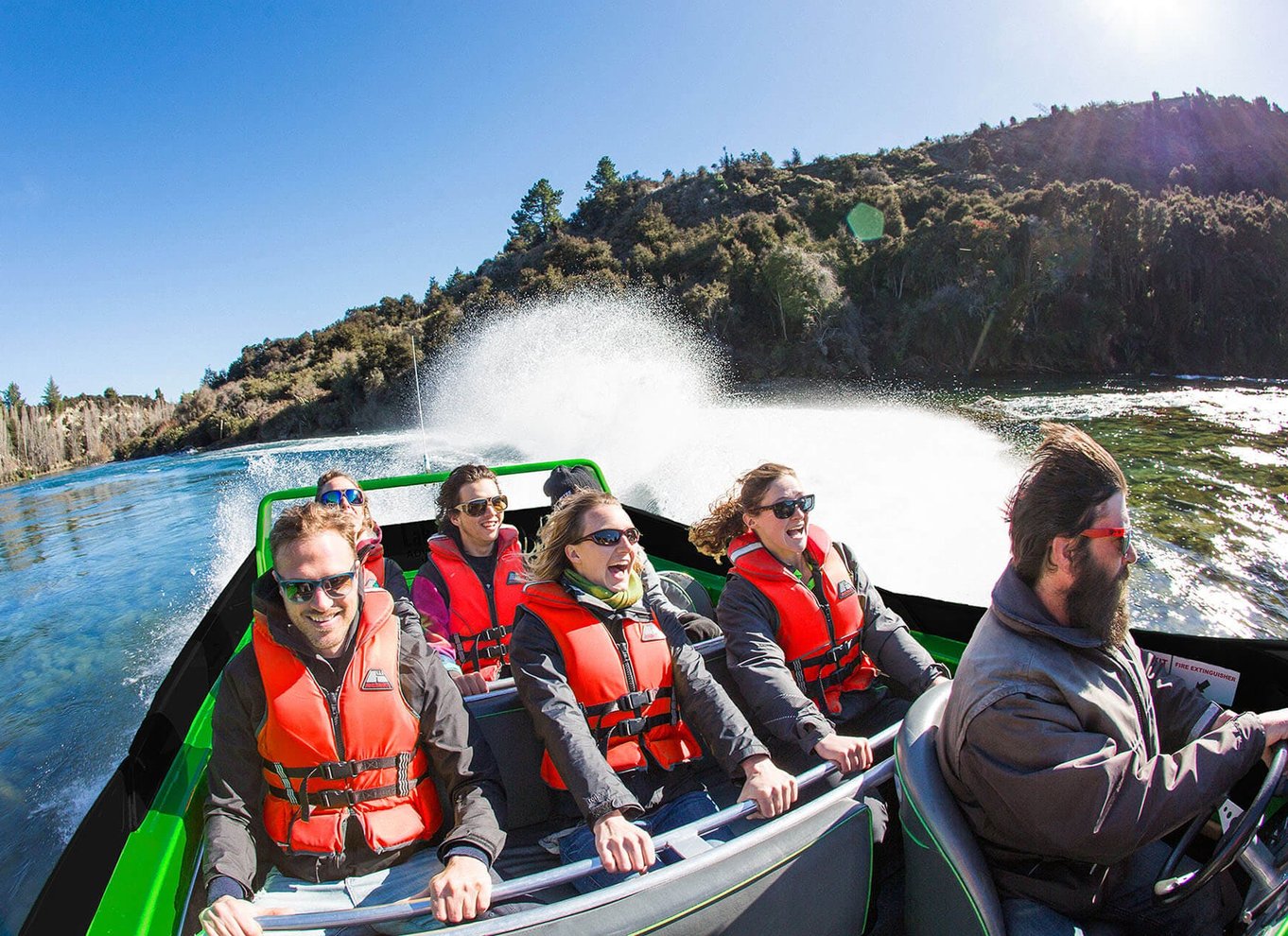 Wanaka: Bådtur på Clutha-floden