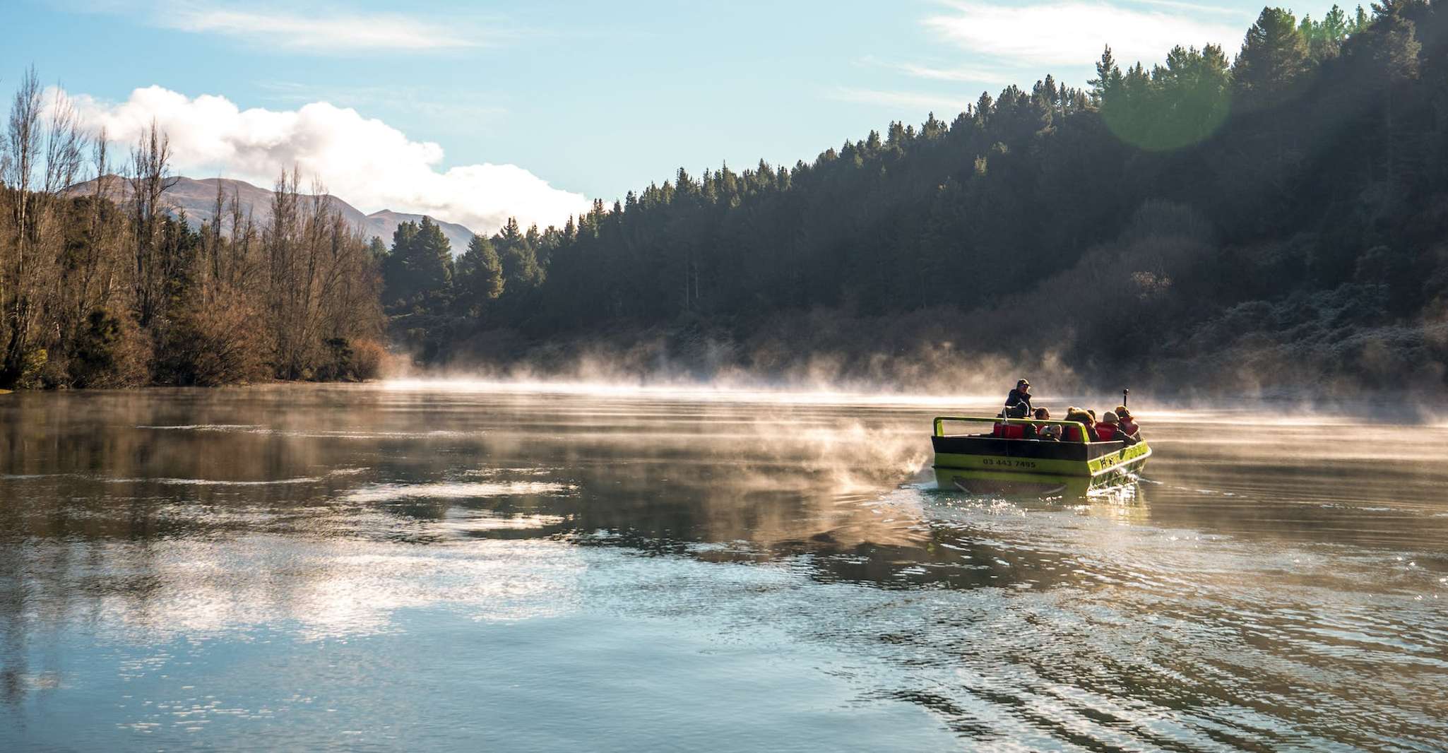 Wanaka, Jet Boat Ride auf dem Clutha River - Hizvo