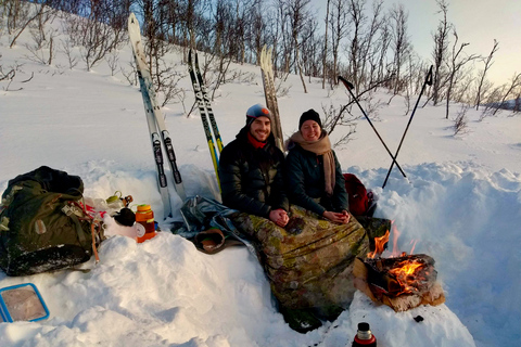 Tromsø : Randonnée nordique à ski en pleine nature pour les débutants