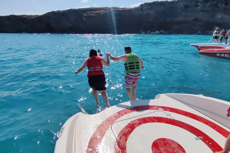 Rethymno: Speedboat Tour with Swim and Snorkel