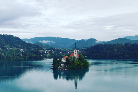 From Ljubljana: Lake Bled and Postojna Cave Tour with Pickup Bled lake and Postojna cave small group tour from Ljubljana