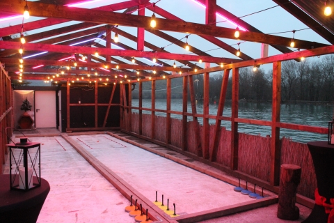 Stuttgart: Curling rail rental Ice stock 1 h