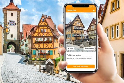 Rothenburg: Scavenger Hunt i City Highlights Walking TourRothenburg: Scavenger Hunt i City Sights Audio Guide App