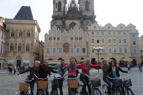 Praag: elektrische fietsverhuur met helm, slot en kaart
