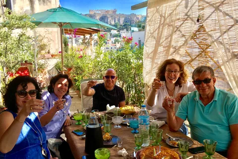 Athens: 7-Course Dinner and Wine Pairing with Acropolis View