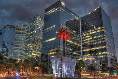 Mexico City : Visite de nuit en bus à impérialeVisite nocturne de la ville de Mexico