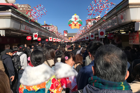 Déjeuner exquis précédé d'une visite de l'histoire en profondeur d'AsakusaTokyo : Visite guidée historique d'Asakusa et déjeuner traditionnel