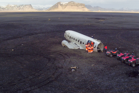 Vanuit Reykjavik: ATV-tour zuidkust, vliegtuigwrak en strand