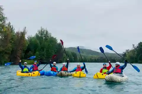 Packrafting Kenai River - Cooper Landing Departure