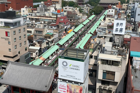 Asakusa : visite historique et spectacle en direct avec déjeuner