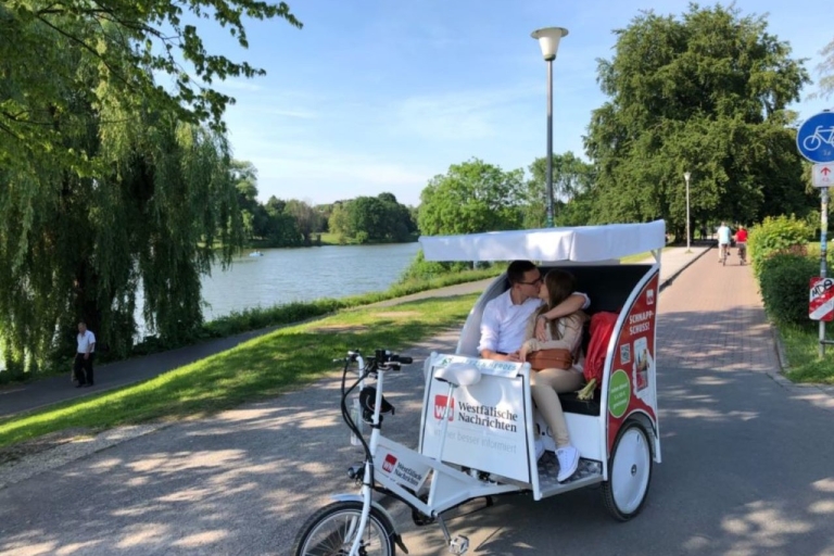 Münster: privé-riksja-picknicktour in de stad