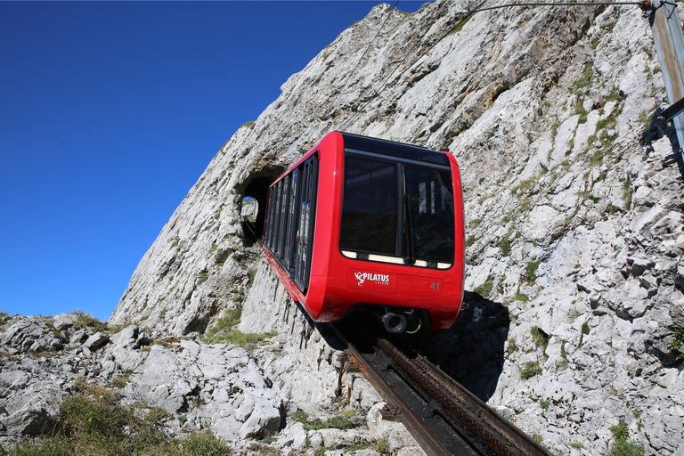 From Alpnachstad or Kriens: Mount Pilatus Roundtrip Ticket Alpnachstad: Mt. Pilatus Round-Trip Cable Car & Train Ticket