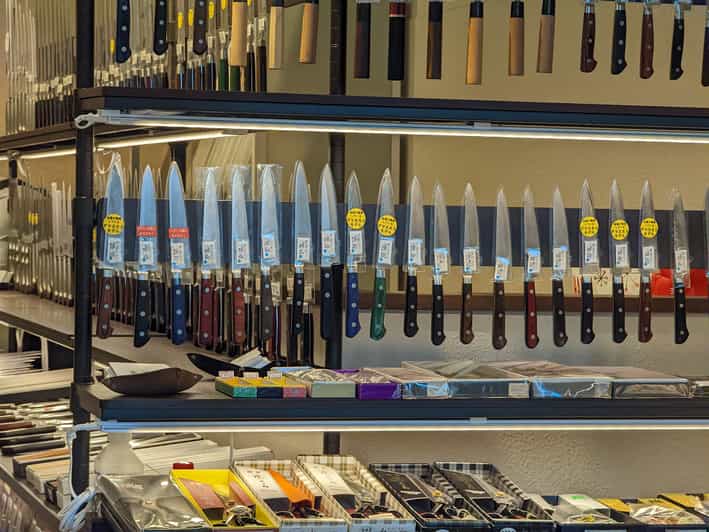 Asakusa Kitchen knife store visits after history tour GetYourGuide
