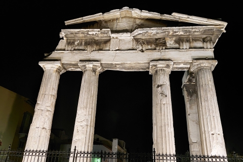 Atenas: Visita nocturna a pie