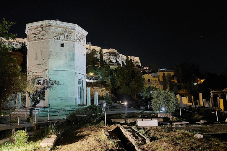 Atenas: Visita nocturna a pie