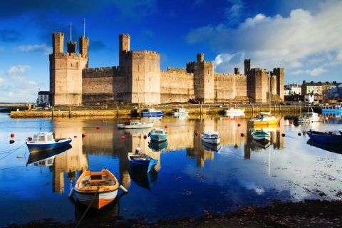 Middeleeuwse 4 kastelen van Wales - privé- / groepsreis