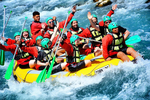 From Alanya: Köprülü Canyon Rafting, Jeep Safari, & Zipline Rafting Adventure (Meeting Point)