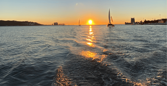 Lisbon: Sunset Cruise With Wine on a Catamaran
