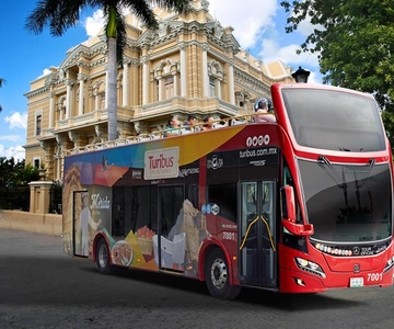 Mérida: Panoramic Sightseeing Tour Bus Ticket with 2 Routes
