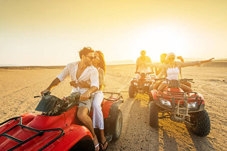 Sharm El Sheikh: Sunset Tour by ATV Quad with Echo Mountain Shared Tour by Single Quad
