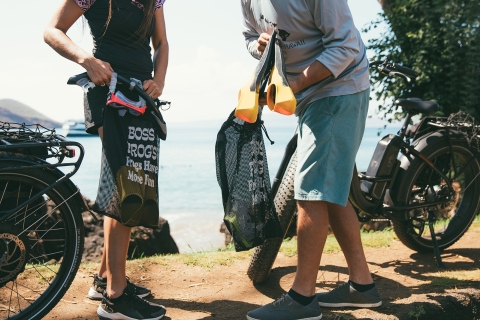South Maui : excursion autoguidée en vélo électrique, randonnée et plongée avec tubaSouth Maui : excursion autoguidée en vélo électrique et plongée avec tuba