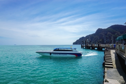 Krabi: transfer per speedboot van/naar Tonsai of Laemtong BeachLaemtong Beach naar Krabi met hotelafgifte