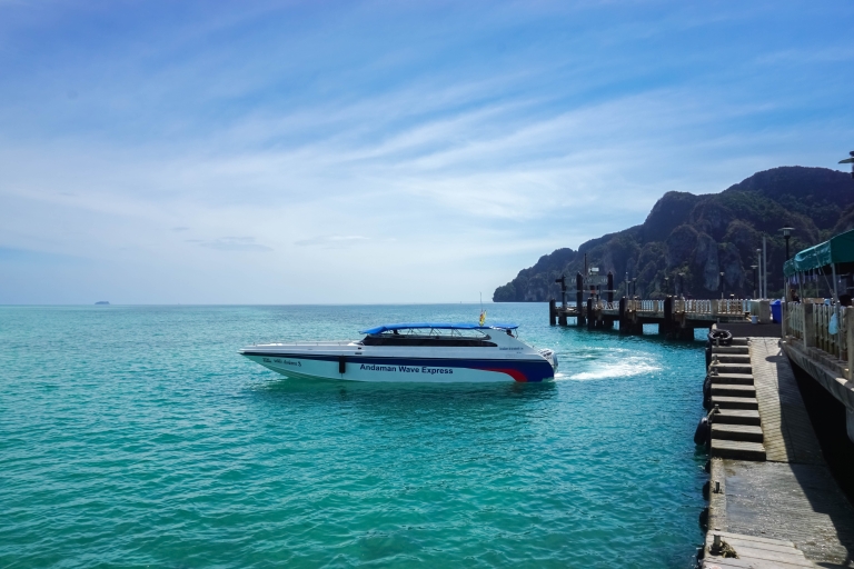 Krabi : Transfert en bateau rapide de/vers Tonsai ou Laemtong BeachDe Krabi à Laemtong Beach avec ramassage à l'hôtel