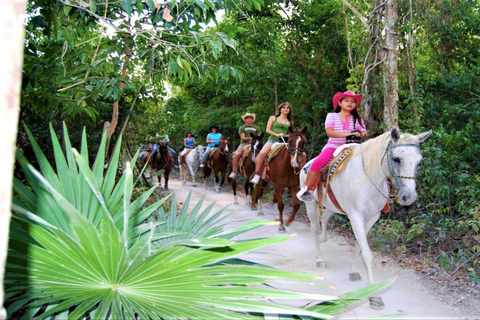 Holbox : Promenade guidée à cheval sur la plage