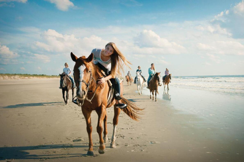 Holbox: begeleide paardrijtocht op het strand