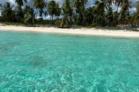 Desde Punta Cana: Saona, Canto de la Playa, Mano Juan VillageDesde Dominicus: Cotubanama / Saona: tour en catamarán