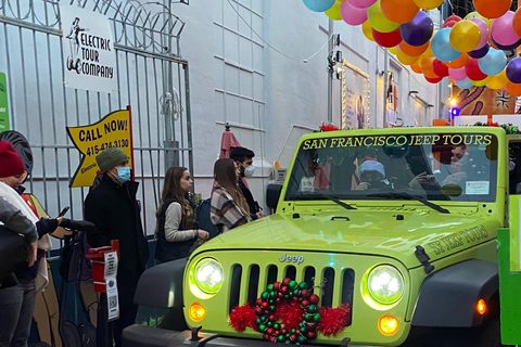 San Francisco: Excursión privada en jeep de las luces navideñas