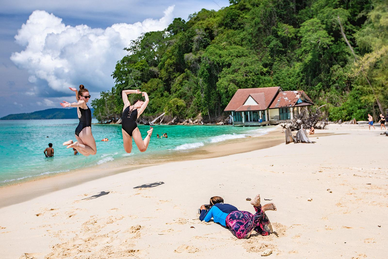 From Phuket: Lazy Snorkel & Explore at Bamboo & Phi Phi