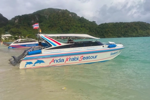 Krabi: Excursión privada en lancha rápida por la isla de Hong y snorkel