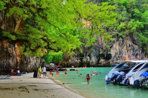 Krabi : Excursion privée en hors-bord sur l'île Hong et plongée en apnée