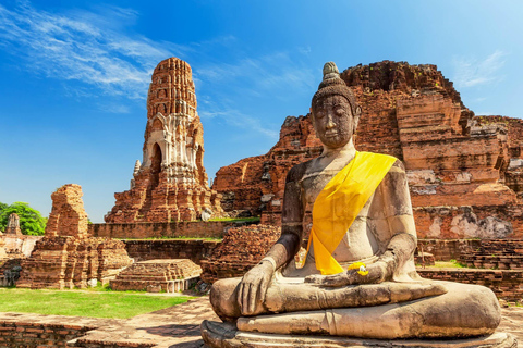 De Bangkok: excursion d'une journée en petit groupe au parc historique d'AyutthayaVisite en anglais en petit groupe avec prise en charge à l'hôtel