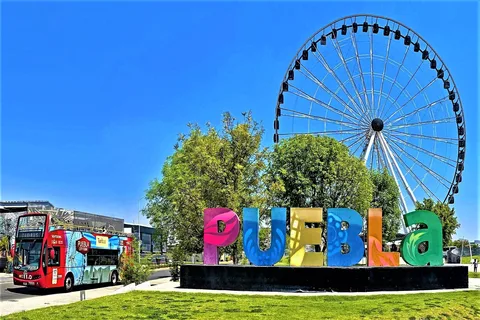 Puebla: Hop-on Hop-off City Tour and Observation Wheel