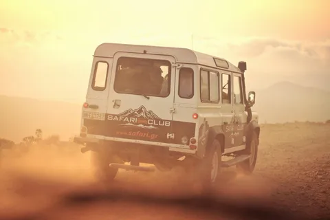 Heraklion: Sunset Safari with Dinner & Prosecco